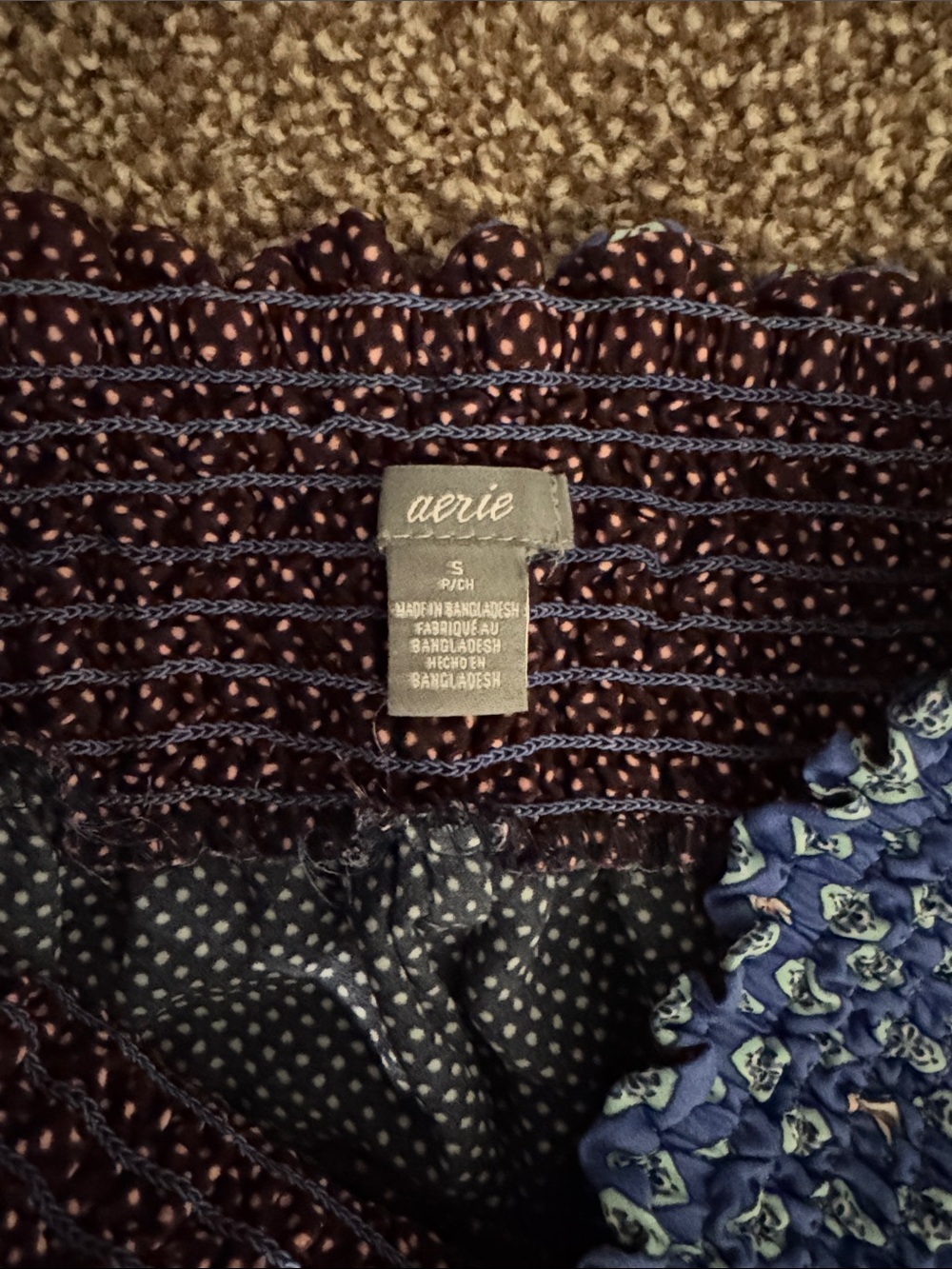 aerie Multi-Color Patterned Wide-Leg Pants - Picture 4 of 5